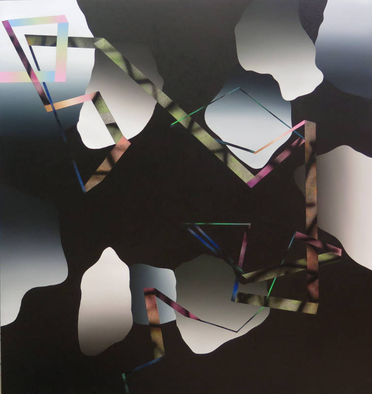 Bernard Gilbert - 2015 - Number 222 - Acrylique et huile sur bois, 180 x 170 cm
