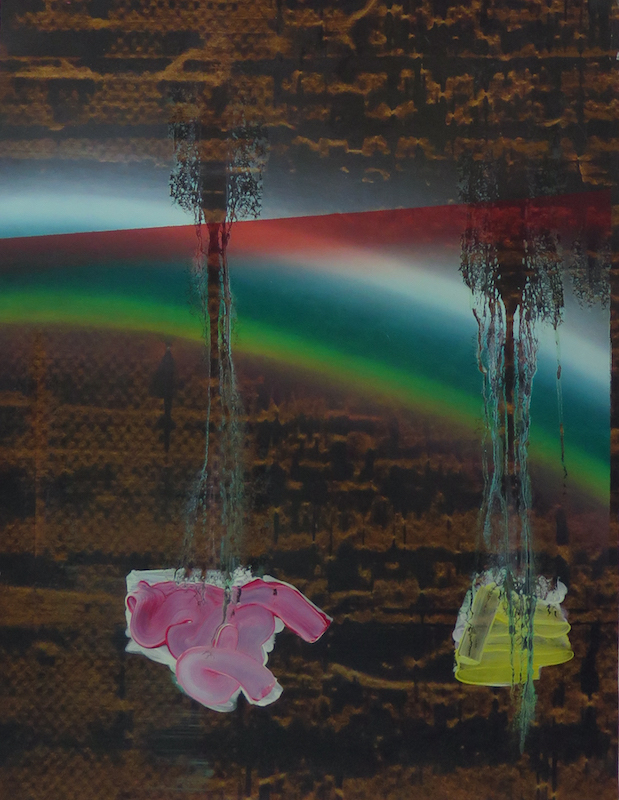 Bernard Gilbert - 2018 - Number 281 - Acrylique et huile sur papier, 67 x 53 cm
