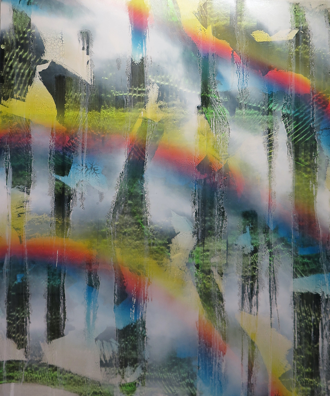 Bernard Gilbert - 2019 - Number 243 - Acrylique et huile sur toile de polyester, 180 x 150 cm
