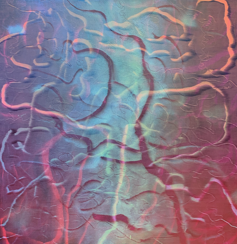 Bernard Gilbert - 2019 - Number 313 - Oil on wood, 61 x 60 cm
